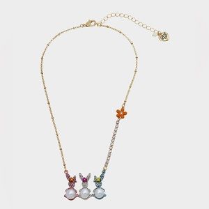 Betsey Johnson HUNNY BUNNY BAR SHORT PENDANT